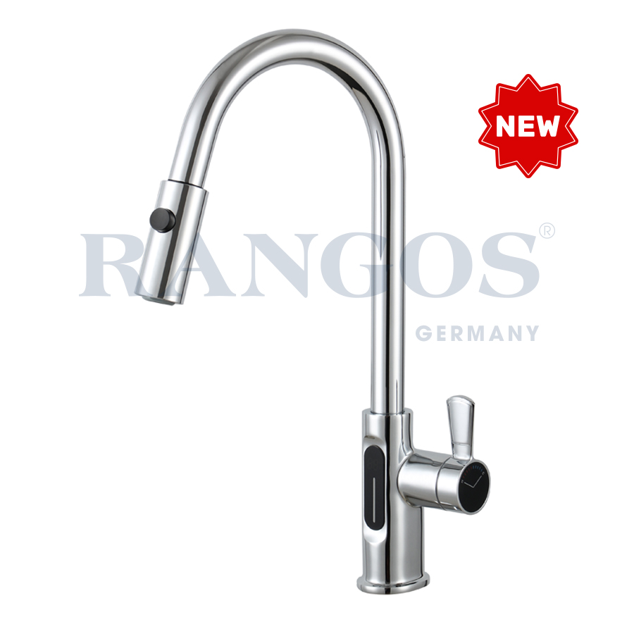 Vòi rửa bát rút cảm ứng nóng lạnh RG-532